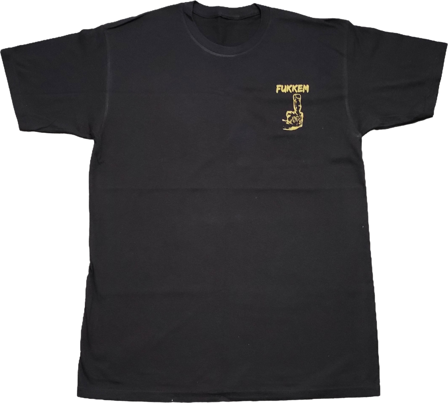 Black/Gold Middle Finger T-Shirt